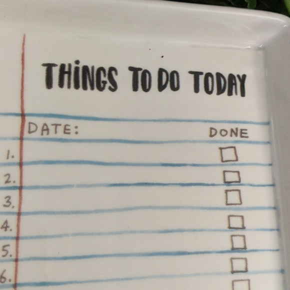 Rae Dunn Magenta Things To Do Today Tray Trinket - Picture 3 of 8